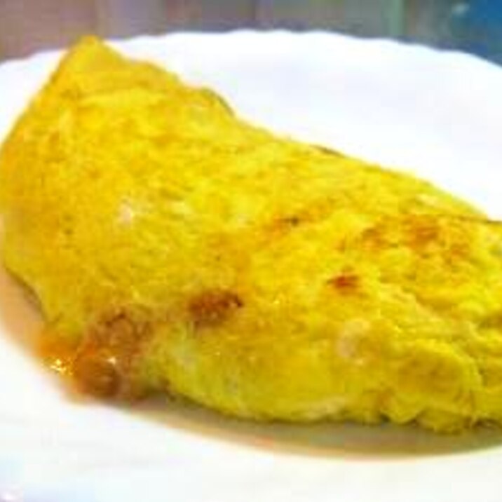 明太納豆オムレツ